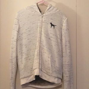 (SOLD ON MERC) Fuzzy Zip Up Sweatshirt